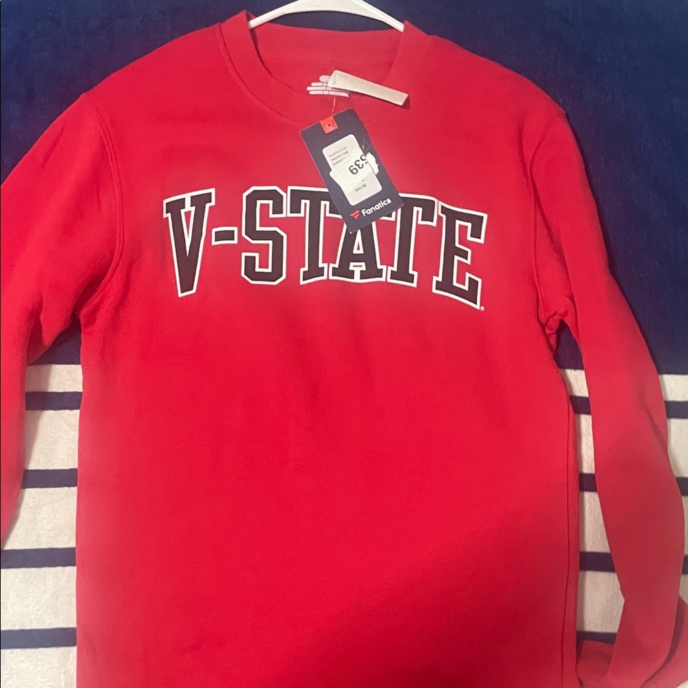 Fanatics Red V-STATE Crewneck